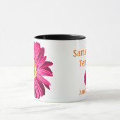 Fuchsia Daisy Flower  Mok (Midden)