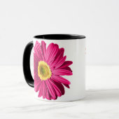 Fuchsia Daisy Flower  Mok (Voorkant links)