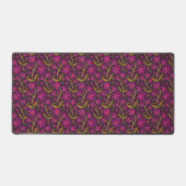 Fuchsia | Dancing Watercolor Daisies Bureaumat (Voorkant)