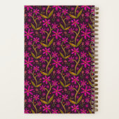 Fuchsia | Dancing Watercolor Daisies Notitieboek (Achterkant)