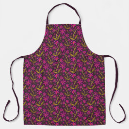 Fuchsia | Dansende Aquarel Daisies Groot Schort