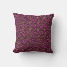 Fuchsia | Dansende Aquarel Daisies Kussen