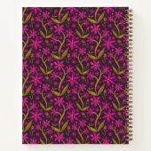 Fuchsia | Dansende Aquarel Daisies Notitieboek (Achterkant)
