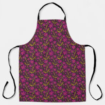 Fuchsia | Dansende Aquarel Daisies Schort