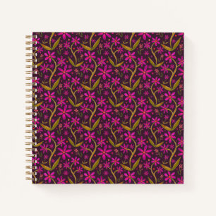 Fuchsia Dansende Aquarel Margrieten Notitieboek