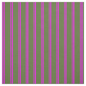 Fuchsia & Dark Olive Green Colored Pattern Stof (Swatch)