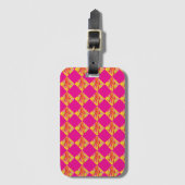 Fuchsia Diamanten Bagage Label (Voorkant (verticaal))