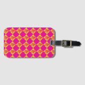 Fuchsia Diamanten Bagage Label (Voorkant (horizontaal))
