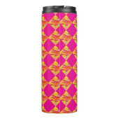 Fuchsia Diamond Water Bottle Thermosbeker (Achterkant)