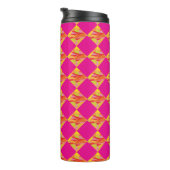 Fuchsia Diamond Water Bottle Thermosbeker (Geroteerd rechts)