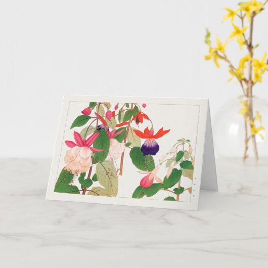 Fuchsia door Tanigami Konan Kaart (Gele Bloem)