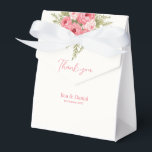 Fuchsia Dream Bedankdoosjes<br><div class="desc">The 'Fuchsia Dream' wedding card is a celebration of vibrant love and delicate artistry. It features a hanging bouquet of stunning fuchsia pink and cream roses, gracefully adorned with light chartreuse green ferns. The illustration is soft and romantic, with a beautiful blend of bold and soft colors that create a...</div>