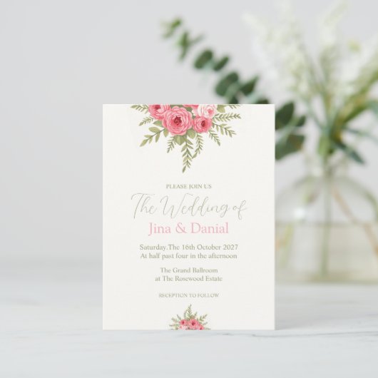 Fuchsia Dream Briefkaart (Staand voorkant)