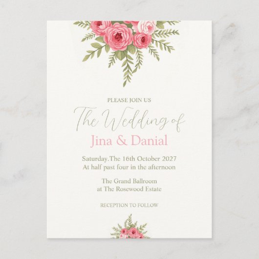 Fuchsia Dream Briefkaart (Voorkant)