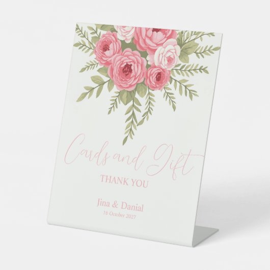 Fuchsia Dream Reclamebord Met Voetstuk (Voorkant)