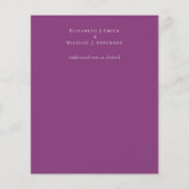 Fuchsia Dreams HARTELIJK DANK FOTO Huwelijk (Achterkant)