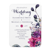Fuchsia Dreams MAGNETIC Innovation or Save Date -  Magneet (Verticaal)