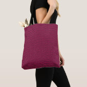 Fuchsia-driehoeken op zwart All-Over-Design Tas (Dichtbij)