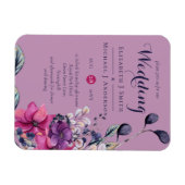 Fuchsia Dromen Coördineert Salie en Diep Roze Magneet (Horizontaal)