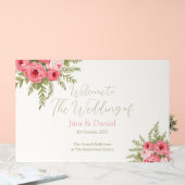 Fuchsia Droom Acryl Bord (Huwelijk)