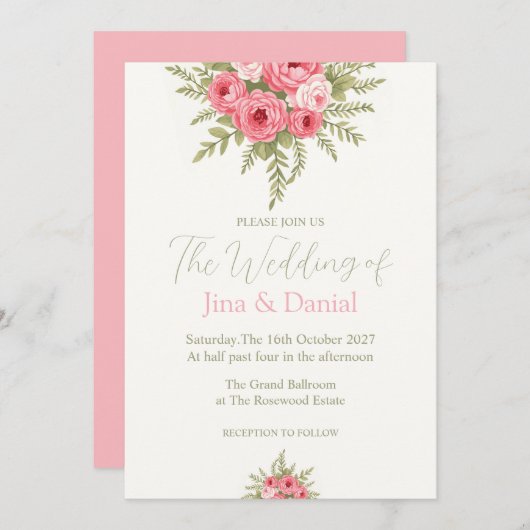 Fuchsia Droom Kaart (Voorkant / Achterkant)