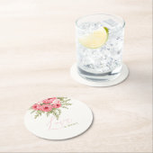 Fuchsia Droom Ronde Kartonnen Onderzetter (Insitu)