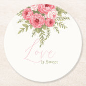 Fuchsia Droom Ronde Kartonnen Onderzetter (Voorkant)