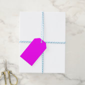 Fuchsia effen kleur | Klassiek Elegant Cadeaulabel (Met Touw)