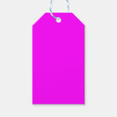 Fuchsia effen kleur | Klassiek Elegant Cadeaulabel (Voorkant)
