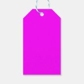 Fuchsia effen kleur | Klassiek Elegant Cadeaulabel (Achterkant)