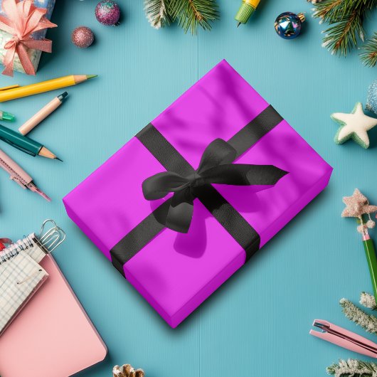 Fuchsia effen kleur | Klassiek | Elegant Cadeaupapier