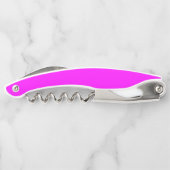 Fuchsia effen kleur | Klassiek Elegant Kurkentrekker (Achterkant)