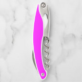 Fuchsia effen kleur | Klassiek Elegant Kurkentrekker (Achterkant)