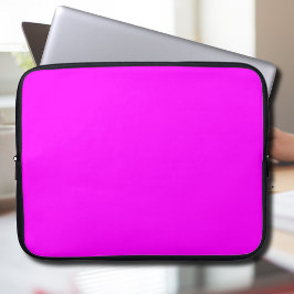 Fuchsia effen kleur | Klassiek Elegant Laptop Sleeve