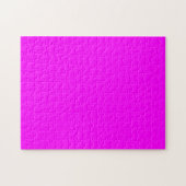 Fuchsia effen kleur | Klassiek Elegant Legpuzzel (Horizontaal)