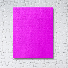 Fuchsia effen kleur | Klassiek Elegant Legpuzzel