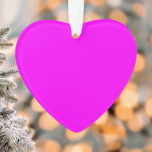 Fuchsia effen kleur | Klassiek Elegant Ornament