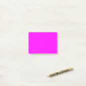Fuchsia effen kleur | Klassiek Elegant Post-it® Notes (Op bureau)