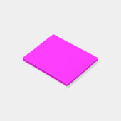 Fuchsia effen kleur | Klassiek Elegant Post-it® Notes (Schuin)