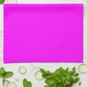 Fuchsia effen kleur | Klassiek Elegant Theedoek (Gevouwen)