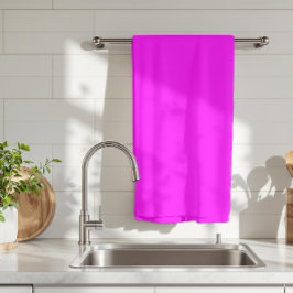 Fuchsia effen kleur | Klassiek Elegant Theedoek