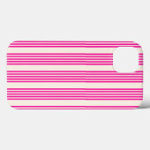 Fuchsia en beige vijf strepen patroon Case-Mate iPhone case (Achterkant (horizontaal))