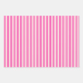 Fuchsia en beige vijf strepen patroon inpakpapier vel (Voorkant 3)