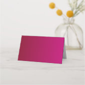 Fuchsia en goud Elegant Wedding Place Card Plaatskaartje (Achterkant)