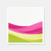 Fuchsia en Lime Groen  Servet (Voorkant)