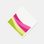 Fuchsia en Lime Groen  Servet (Hoek)