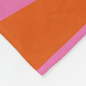Fuchsia en Oranje esthetische kleurrijke zonnestra Fleece Deken (Hoek)