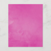  Fuchsia en Paarse Floral Wedding Invite Flyer (Achterkant)