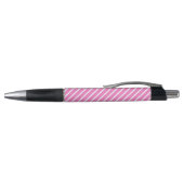 Fuchsia en wit vijf strepen patroon pen (Bovenkant)