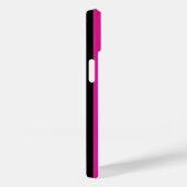 Fuchsia en zwarte snoepjes strepen Case-Mate iPhone case (Achterkant / Rechts)